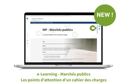 Marchés publics : découvrez notre nouvel e-Learning sur les points d'attention d'un cahier des charges !