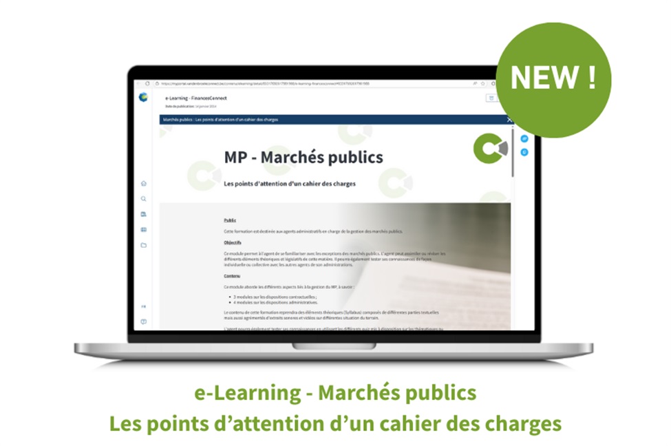 Marchés publics : découvrez notre nouvel e-Learning sur les points d'attention d'un cahier des charges !